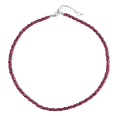Collana in argento con Rubino Mozambico