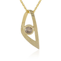 Collana in argento con Diamante Champagne I2
