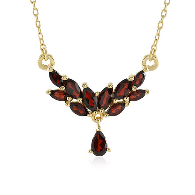 Collana in argento con Granato Mozambico