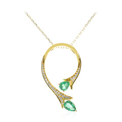 Collana in oro con Smeraldo Zambia AAA (CIRARI)