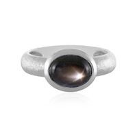 Anello in argento con Zaffiro Stellato Nero