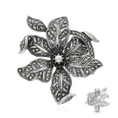 Spilla in argento con Perla di Acqua Dolce