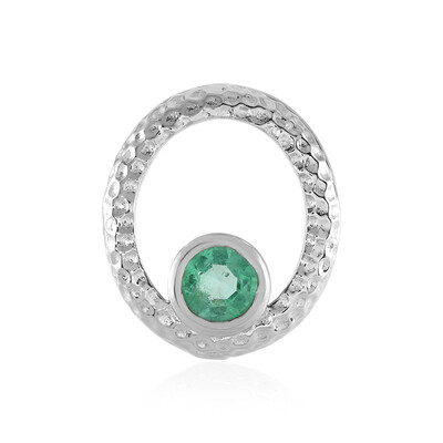 Ciondolo in argento con Smeraldo Russo (MONOSONO COLLECTION)