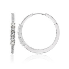 Orecchini in argento con Topazio Bianco