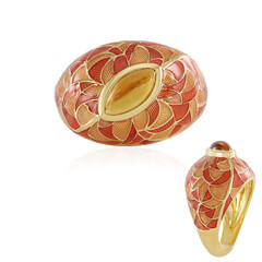 Anello in argento con Citrino Madeira (Adela Silber)