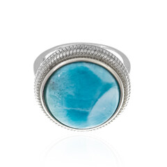 Anello in argento con Larimar