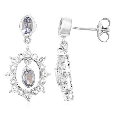 Orecchini in argento con Iolite del Madagascar