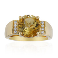 Anello in argento con Citrino