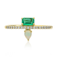 Anello in oro con Smeraldo Zambia AAA (CIRARI)