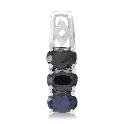 Ciondolo in argento con Zaffiro Blu