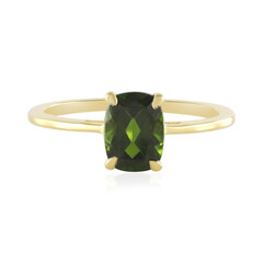 Anello in argento con Diopside Russo