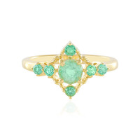 Anello in argento con Smeraldo Russo