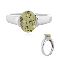 Anello in argento con Kunzite Canarino