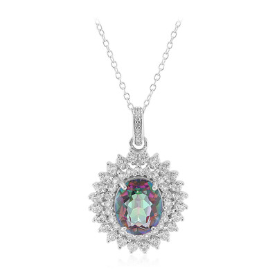 Collana in argento con Quarzo Mistico