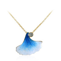 Collana in argento con Topazio Blu Cielo (TPC)
