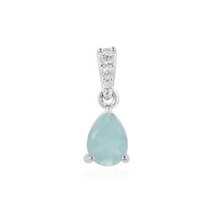 Ciondolo in argento con Calcedonio Acqua