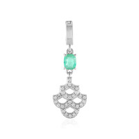 Ciondolo in argento con Smeraldo Colombiano