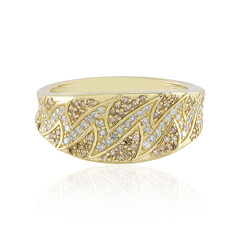 Anello in oro con Diamante Champagne I2 (de Melo)
