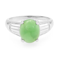 Anello in argento con Crisoprasio Imperiale