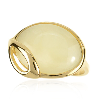 Anello in argento con Ambra Baltica (dagen)