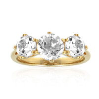 Anello in argento con Topazio Bianco