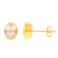 Orecchini in argento con Quarzo Rosa