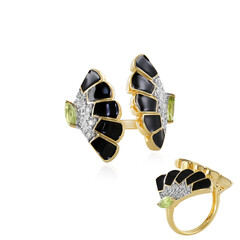 Anello in argento con Peridoto
