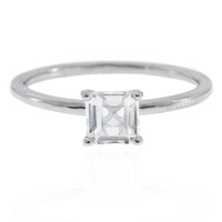 Anello in argento con Topazio Bianco