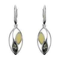 Orecchini in argento con Ambra Baltica
