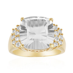 Anello in argento con Topazio Bianco