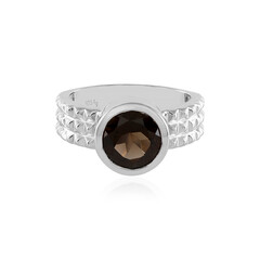 Anello in argento con Quarzo Fumè