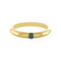 Anello in argento con Diamante Blu I3
