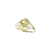 Anello in oro con Quarzo Ouro Verde
