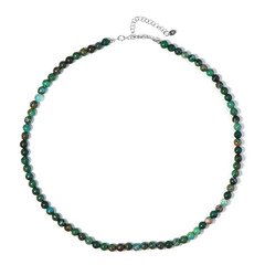 Collana in argento con Azzurrite Crisocolla