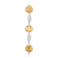 Ciondolo in argento con Zaffiro Arancione