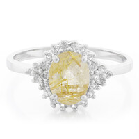 Anello in argento con Quarzo Rutilato