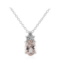 Collana in argento con Morganite