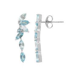 Orecchini in argento con Topazio Blu Cielo