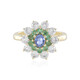 Anello in oro con Zaffiro Ceylon Blu (non riscaldato) (Adela Gold)