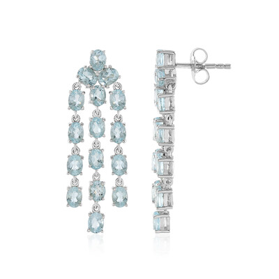 Orecchini in argento con Topazio Blu Cielo