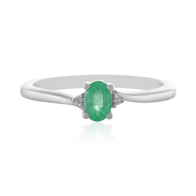 Anello in argento con Smeraldo Etiope