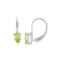 Orecchini in argento con Peridoto