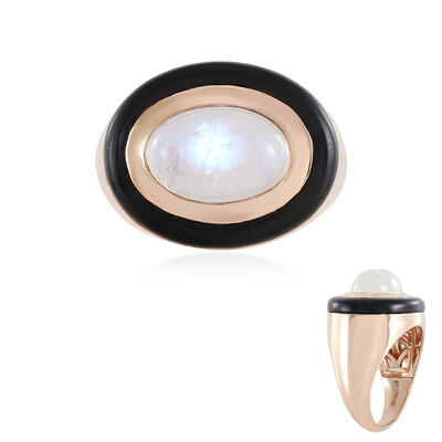 Anello in argento con Onice Nero (KM by Juwelo)