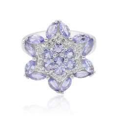 Anello in argento con Tanzanite