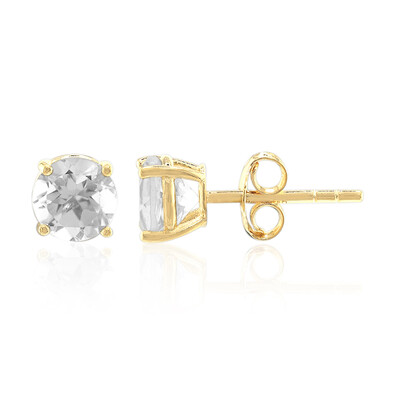 Orecchini in argento con Topazio Bianco