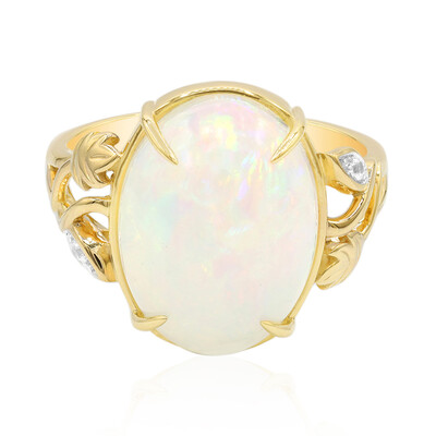 Anello in oro con Opale di Welo (Adela Gold)