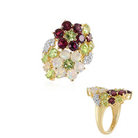 Anello in argento con Rodolite