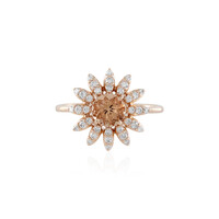 Anello in oro con Tormalina Pesca (AMAYANI)