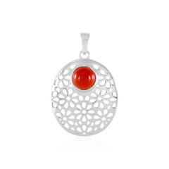 Ciondolo in argento con Onice Rossa