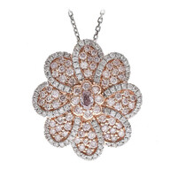 Collana in oro con Diamante Rosa I1 (CIRARI)